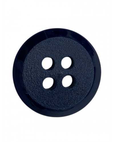 Par de botones azul oscuro - Ø 13 mm - Línea 18 - Plástico - 4 hoyos