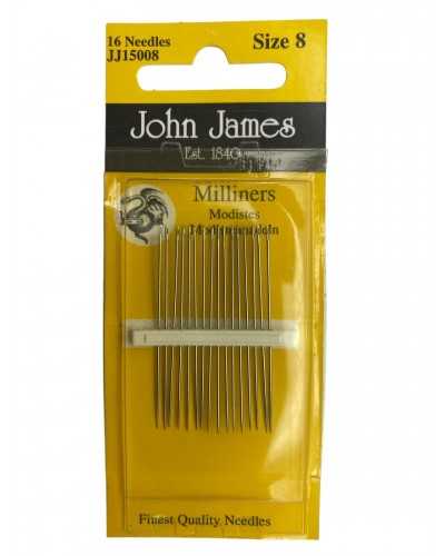 John James Milliners for hand sewing measure 8 pack of 16 (JJ15008 cod