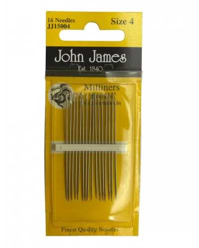 John James Milliners Hand Nähnadeln - Größe 4 (Packung von 16, JJ15004)