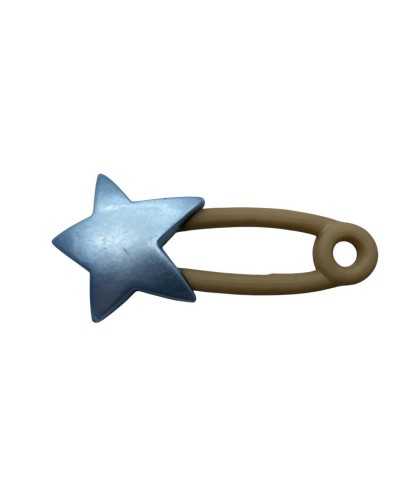 Decorative plastic button - Brooch with a celestial star - 45 mm