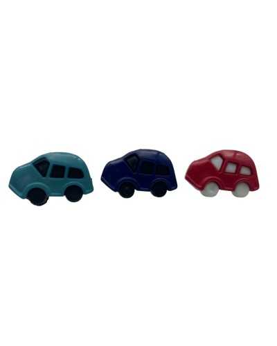 Bottoncino decorativo in plastica – Forma automobile – 25×15 mm