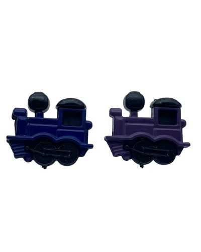 Botón de plástico decorativo - locomotora - 20 × 15 mm