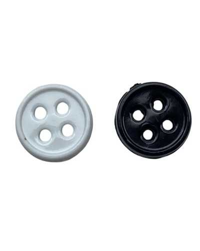 Decorative plastic button - 4 holes - 10 × 3 mm