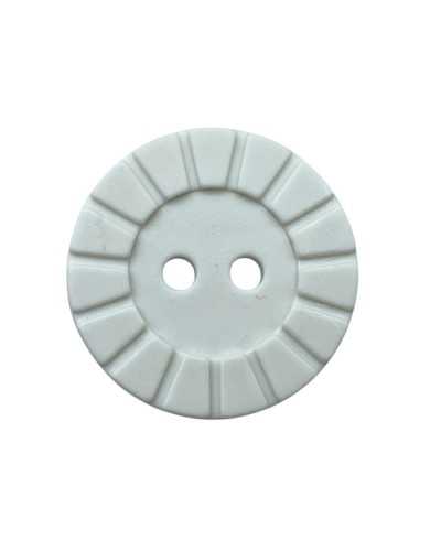Bottone decorativo in plastica modellata – 2 fori – Ø 19 mm