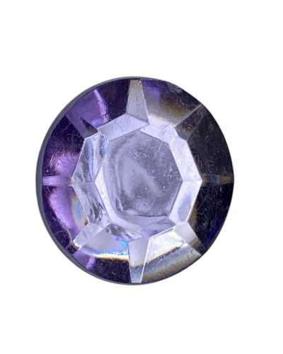 Decorative Rhinestone in Plastic - Gem Effect - Ø 13 mm - Lilac Color