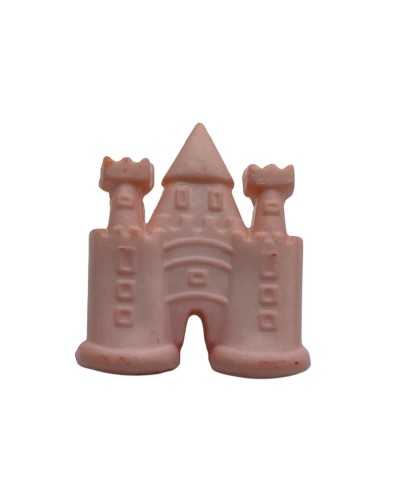 Decorative plastic button - Rosa Castle - 20 × 16 mm