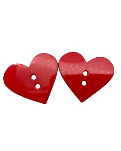 Decorative plastic button - smooth plate - 2 holes - 38 × 35 mm