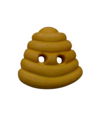 Dekorative Kunststoffknopf - Karamell-Heben - 2 Löcher - Ø 2 cm