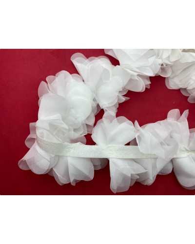 50 cm dekorative Zuhörer Chiffon Blumen Höhe 10 cm