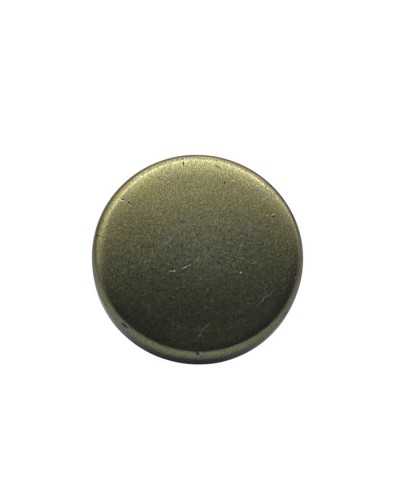 Bouton plat rond - avec boutonnière arrière - Ø 15 mm