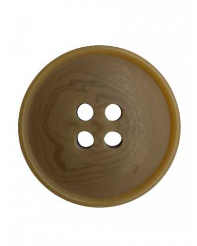 Bottone tondo effetto noce – poliestere – 4 buchi – disponibile in 2 misure