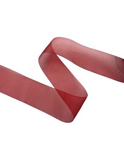 Schleierband poliert Organza Höhe 4 cm Preis für 2 Meter sortierte Farben Italienisch Stoff