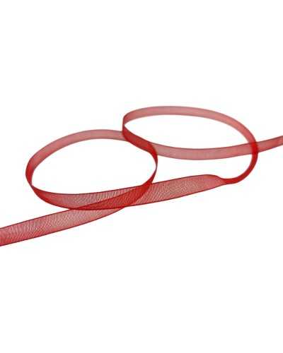 Shiny Organza Veil Ribbon - Height 6 mm - Assorted Colours - Price per 2 Metres - Italian Fabric