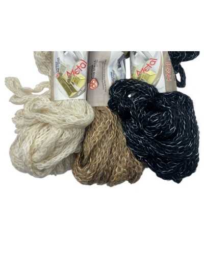 MATASS Wool Metal Sewing Three Stars 100 Grams 60 meters