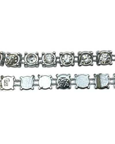 Jewel Trimmings - Rhinestone en Plástico Plata - 23 x 0.6 cm