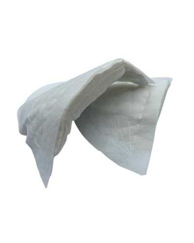 Pareja acolchada correa de hombro algodón medición 2 triángulos blanco 25x14 cm