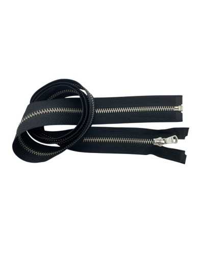 100 cm polycotone chain hinge 5 metal silver 1 cursor Price per piece