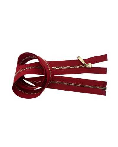 Charnière divisible 60 cm Chaîne en métal doré 4 fermetures à glissière Prix par pièce