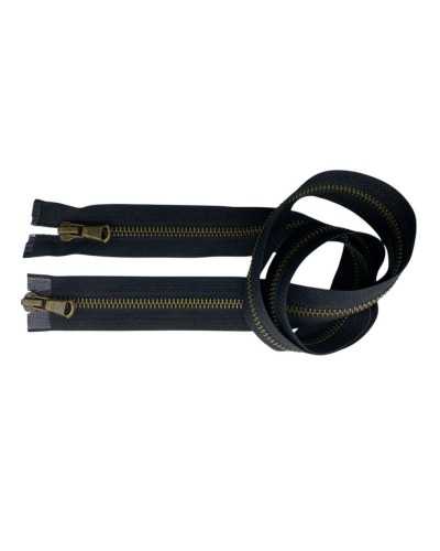 85 cm Daring Metal Zipper 5 Cursor de oro antiguo doble