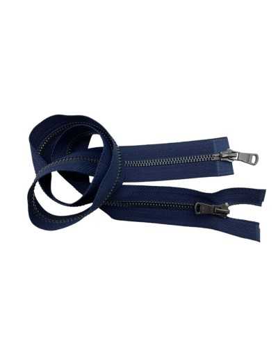 Cremallera divisible de 80 cm - Cursor de metal doble - Cadena N ° 5 Rifle Cane