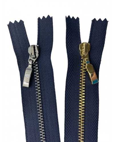 Cremallera dañable de 18 cm Cadena de metal fija 4 Precio de cremallera por pieza