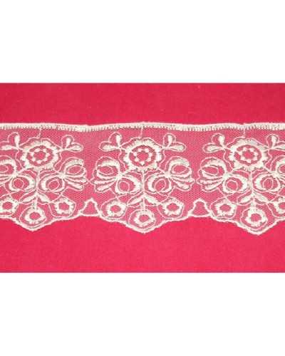 Lace Lace Tulle Embroidered Flower Bow High 7 Cm