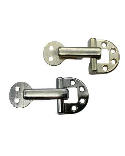 Haken für Kleidung Stahl Nähen Gold und Silber 35x15 mm