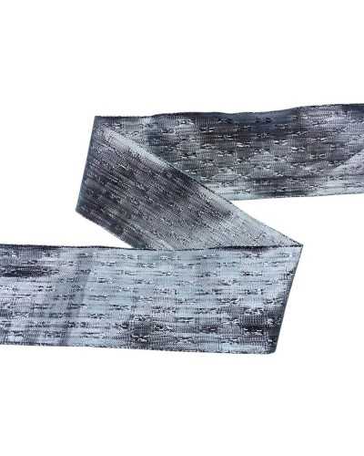Silver decorative ribbon reflexes height 5 cm side modeling soul