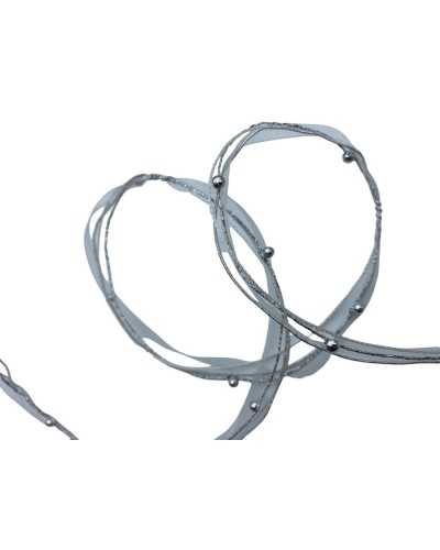 Cashery Bande de Noël Silver Wire Cordon haute Cordon 5 mm
