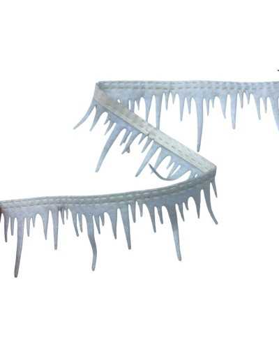 🧵 Passamaneria in Panno Lenci Bianco Stalattiti– Bordino Adesivo – Altezza 3 cm