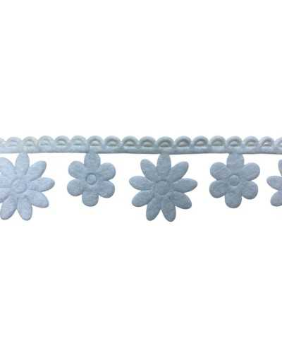 LENCI CLOTHING TRANSFORT WHITE FIORE- BORDINO STICKLE - Height 3 cm