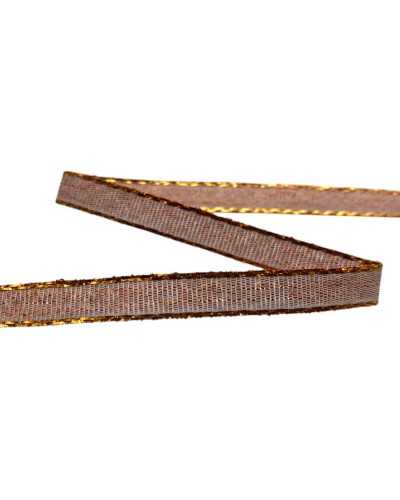 Ribbon Lamè - Bronze rust color - height 6 mm