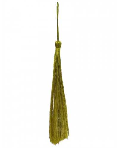 Key bow tassel Tassel in gold lurex wire height 15 cm (21 cm with slot)