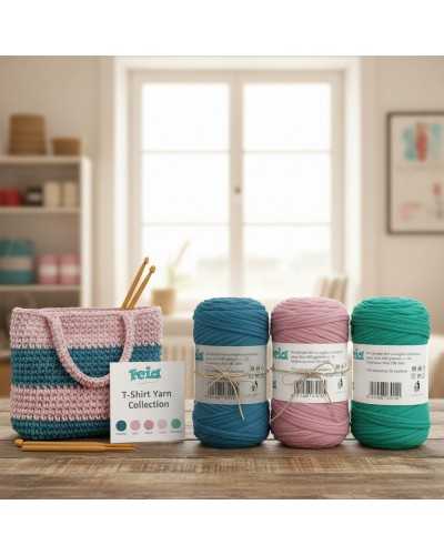 Fettuccia in Poliestere per Uncinetto e Ferri 400g  105 metri Ideale per Borse, Cesti, Accessori Handmade