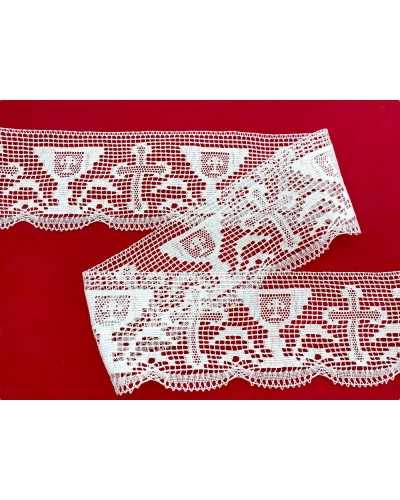 50cm Piabement Lace Lace Lace Cotton White High 8cm Sacred Goblet And Cross