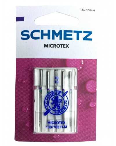 5 Needles Schmetz Microtex 130/705 H-M 70/10 - for silk, microfiber and coated fabrics