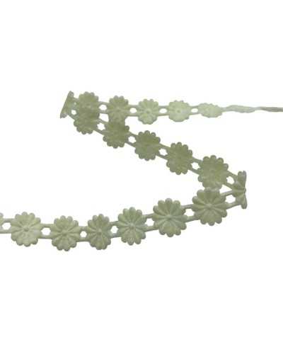 Trimmer termo-adhesivo de flor 1 cm Acrílico Thermo-Circular Aplicación Venta por metro