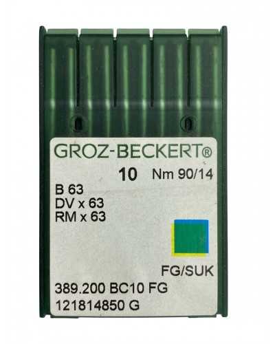 Needles Groz-Beckert 90/14 - B63 DVX63 RMX63 system - Punta suk / fg - package 10 needles for industrial cutters