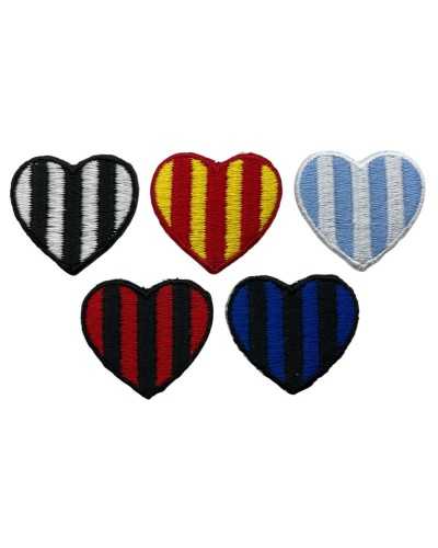 Heat-Adhesive Application Heart Football Series 3 × 2.5 cm
