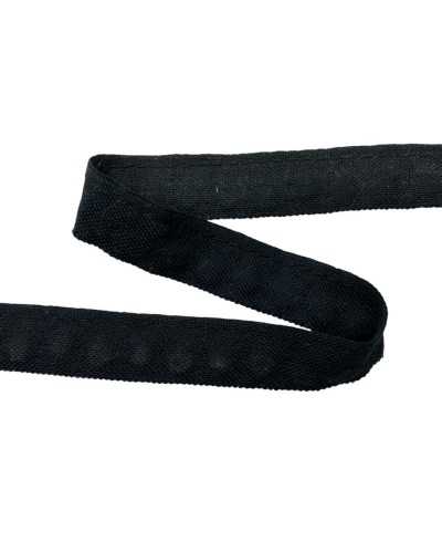 Schwarzes Polykotonband mit innerer Leitungsdrahthöhe 15 mm