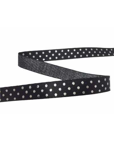 Satin Ribbon Dyed Polka Dot Print Thread High mm 15