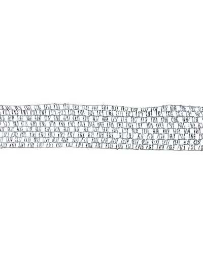 Ribbon-Banddekoration Lamè Lurex Höhe 25 mm