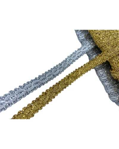 Decorative trimmings with oval motif and double wire LREX 1 cm high