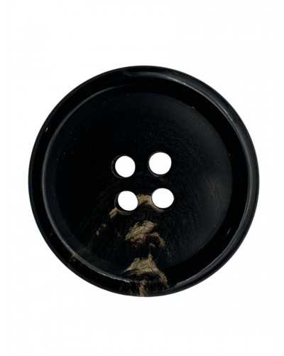 Bottone in corno naturale Modello 4 fori 18 mm Lineato 28