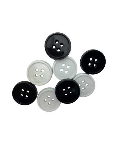 Bottone Tondo 22 mm Linea 32 in Plastica 4 Fori