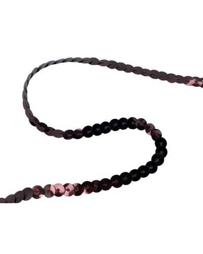 Passementerie Fil Paillettes Lisse Mètre Haut 6 Mm