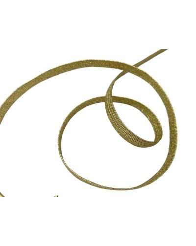 Lurex 6 mm gold spring elastic trimming tape