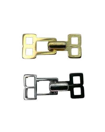 6x1 cm polished square metal hook cm