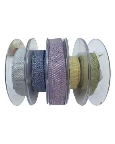 Mixed tape Linen Piazza Solid color 1,5 cm