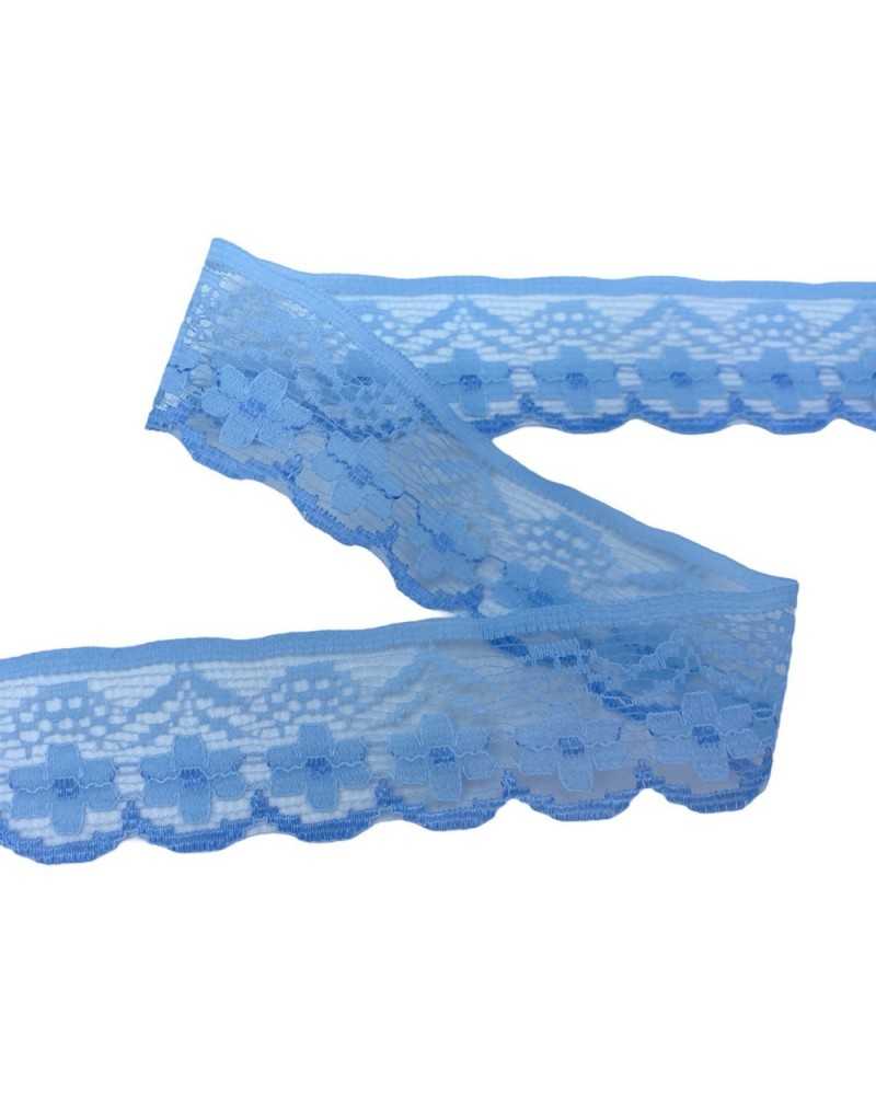 Passamaneria Pizzo Decorazione Smerlato Merletto Tulle Ricamo Fiore Alto Cm 3